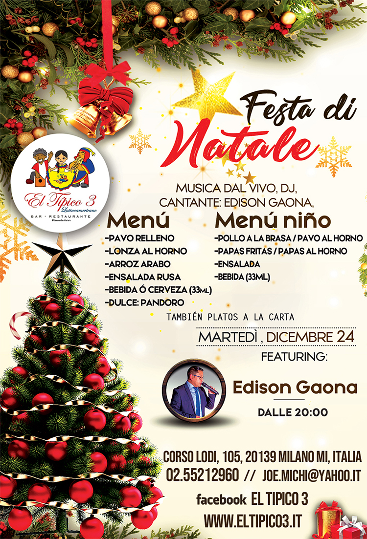 Albero Di Natale Yahoo.Festa Di Natale 2019 El Tipico 3